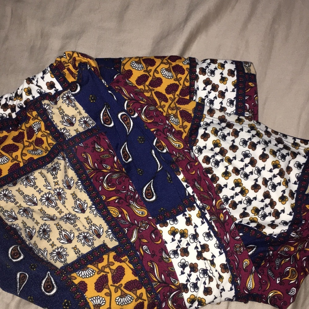 Flared pants.